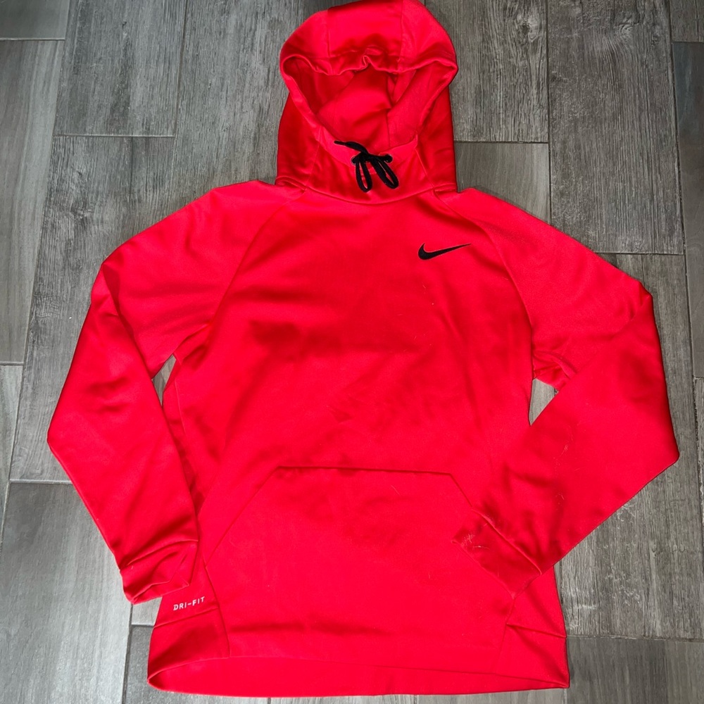 Red Nike Dri-Fit Hoodie